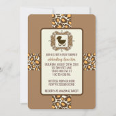 赤ちゃんシャワーまたはジェンダーの表示パーティの招待状 招待状 (正面)