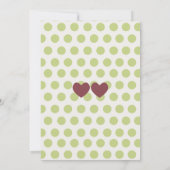 赤ちゃんシャワーまたは誕生日 招待状 (裏面)