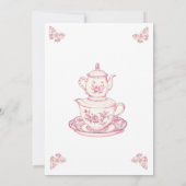 赤ちゃんシャワーをママと一緒にお茶 招待状 (裏面)