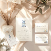 赤ちゃんシャワーをママと一緒にお茶 招待状