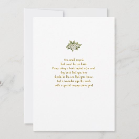 赤ちゃんシャワーをママと一緒にお茶 招待状 (裏面)