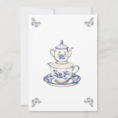 赤ちゃんシャワーをママと一緒にお茶 招待状 (裏面)