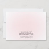 赤ちゃんシャワーを介したピンクバニーパレードドライブ 招待状 (裏面)