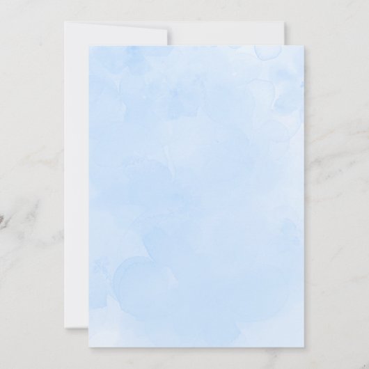 赤ちゃんシャワーを待つことができるテディベア風船 招待状 (裏面)