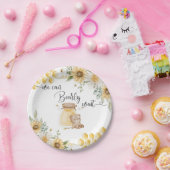 赤ちゃんシャワーを待つことができるヒマワリの蜂蜜 ペーパープレート (パーティー)