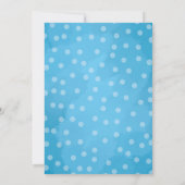 赤ちゃんシャワーを待つことができる日付を保存 招待状 (裏面)