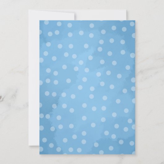 赤ちゃんシャワーを待つことができる日付を保存 招待状 (裏面)