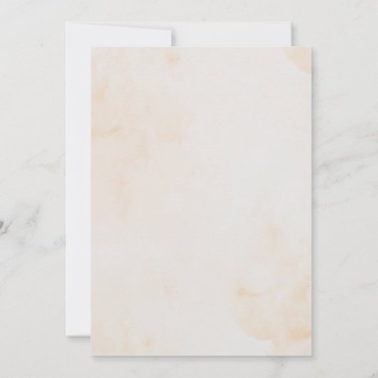 赤ちゃんシャワーを待つことができる茶色のかわいいクマ 招待状 (裏面)