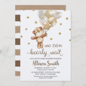 赤ちゃんシャワーを待つことができる 招待状 (正面/裏面)