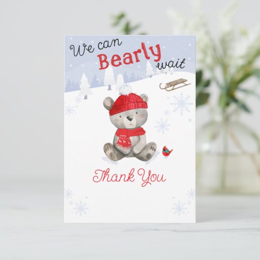 赤ちゃんシャワーを待つのは心底良い サンキューカード (スタンド正面)