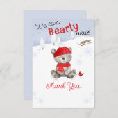 赤ちゃんシャワーを待つのは心底良い サンキューカード (正面/裏面)