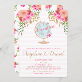 赤ちゃんシャワーを待つ新しい冒険招待状 招待状