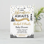 赤ちゃんシャワーを待つ新しい冒険招待状 招待状 (スタンド正面)