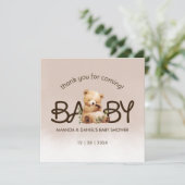 赤ちゃんシャワーを待てよ サンキューカード (スタンド正面)