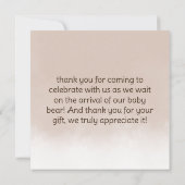赤ちゃんシャワーを待てよ サンキューカード (裏面)