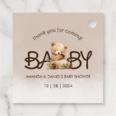 赤ちゃんシャワーを待てよ フェイバータグ (裏面)