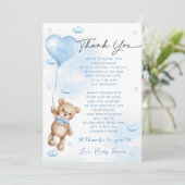 赤ちゃんシャワーを心待ちにする サンキューカード (スタンド正面)