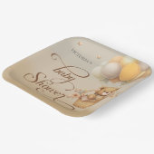 赤ちゃんシャワーを心待ちにする ペーパープレート (傾斜あり)