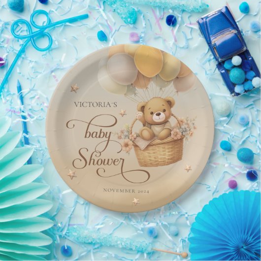 赤ちゃんシャワーを心待ちにする ペーパープレート (パーティー)