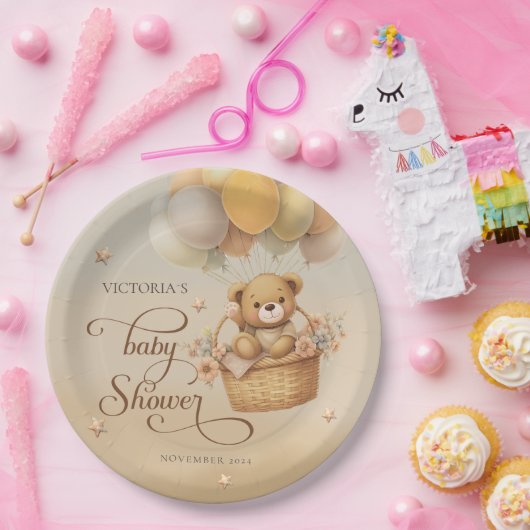 赤ちゃんシャワーを心待ちにする ペーパープレート (パーティー)