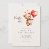 赤ちゃんシャワーを心待ちにする 招待状 (正面)
