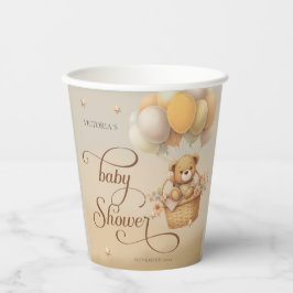 赤ちゃんシャワーを心待ちにする 紙コップ