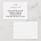 赤ちゃんシャワーを望むピンクの双子の女の子 エンクロージャーカード (正面/裏面)