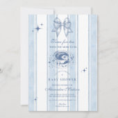 赤ちゃんシャワーを母と一緒にお茶 招待状 (正面)