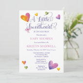 赤ちゃんシャワーを浴びる途中に少し恋人がいる 招待状 (スタンド正面)