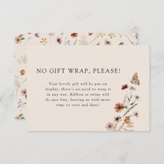 赤ちゃんシャワーを表示 エンクロージャーカード (正面/裏面)