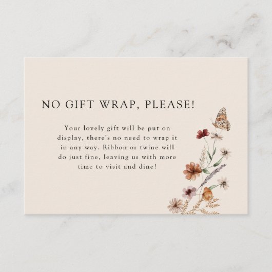 赤ちゃんシャワーを表示 エンクロージャーカード (正面)