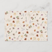 赤ちゃんシャワーを表示 エンクロージャーカード (裏面)