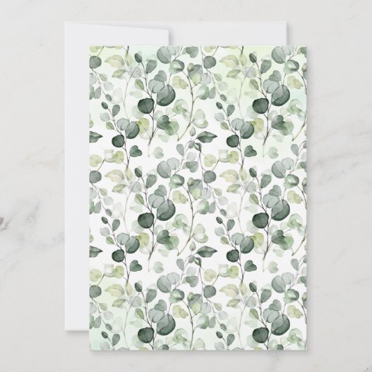 赤ちゃんシャワーを通して森の動物ドライブ 招待状 (裏面)