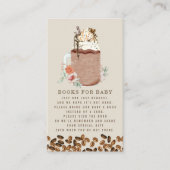 赤ちゃんシャワーアイスコーヒーフローラ要求用の本 エンクロージャーカード (正面)