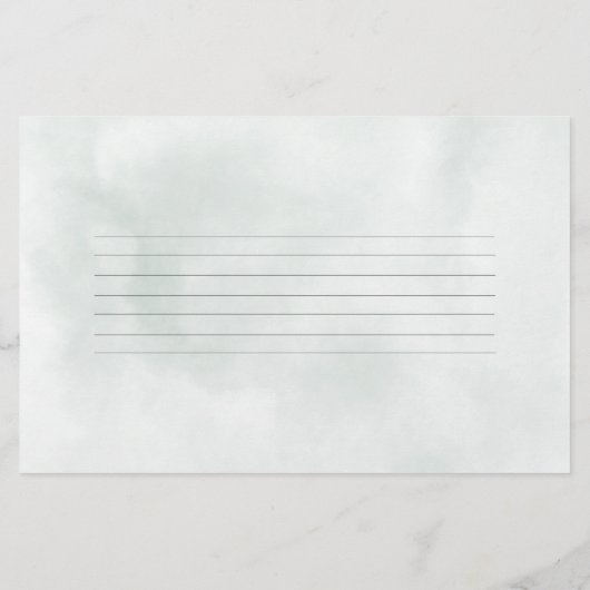 赤ちゃんシャワーアドバイスは素朴トマトの水色を願う 便箋 (裏面)