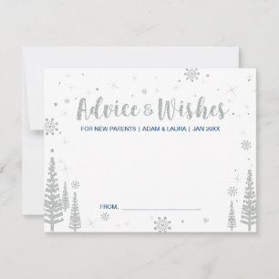 赤ちゃんシャワーアドバイスカードお母さん、両親 アドバイスカード