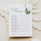 赤ちゃんシャワーアドバイスカードのREMYの願い 招待状