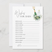 赤ちゃんシャワーアドバイスカードのREMYの願い 招待状 (正面)