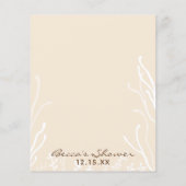 赤ちゃんシャワーアドバイスカード「ブルーカメ」 (裏面)