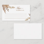 赤ちゃんシャワーアドバイスブラウン&ピンクのエンクロージャカード エンクロージャーカード (正面/裏面)