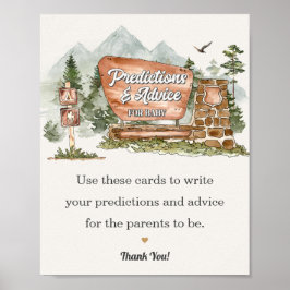 赤ちゃんシャワーアドバイス用国立公園 ポスター