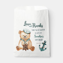 赤ちゃんシャワーアホイ男の子テディベア航海の