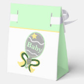 赤ちゃんシャワーイエローグリーンガラトル フェイバーボックス (裏面)