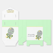 赤ちゃんシャワーイエローグリーンガラトル フェイバーボックス (見開き)