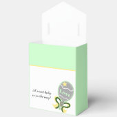 赤ちゃんシャワーイエローグリーンガラトル フェイバーボックス (見開き)