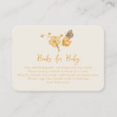 赤ちゃんシャワーインサート用の黄色のワイルドフラワーブック エンクロージャーカード (正面)