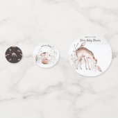 赤ちゃんシャワーウッドランド動物 コンフェッティ (裏面)