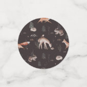 赤ちゃんシャワーウッドランド動物 コンフェッティ (スモール正面)