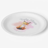 赤ちゃんシャワーウッドランド動物 ペーパープレート (アングル)