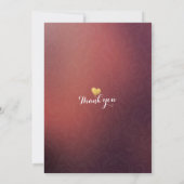 赤ちゃんシャワーエレガントフローラストリングライトバーガンディ 招待状 (裏面)